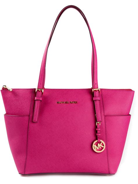 pink michael kors jet set tote|michael kors jet set girls.